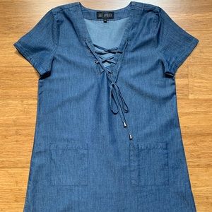 Sweet Wanderer Denim dress (mid-length)